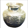 Silver Ashta Lakshmi Kalasam - Big Size - 206 grams - Click here to View more details about this Product